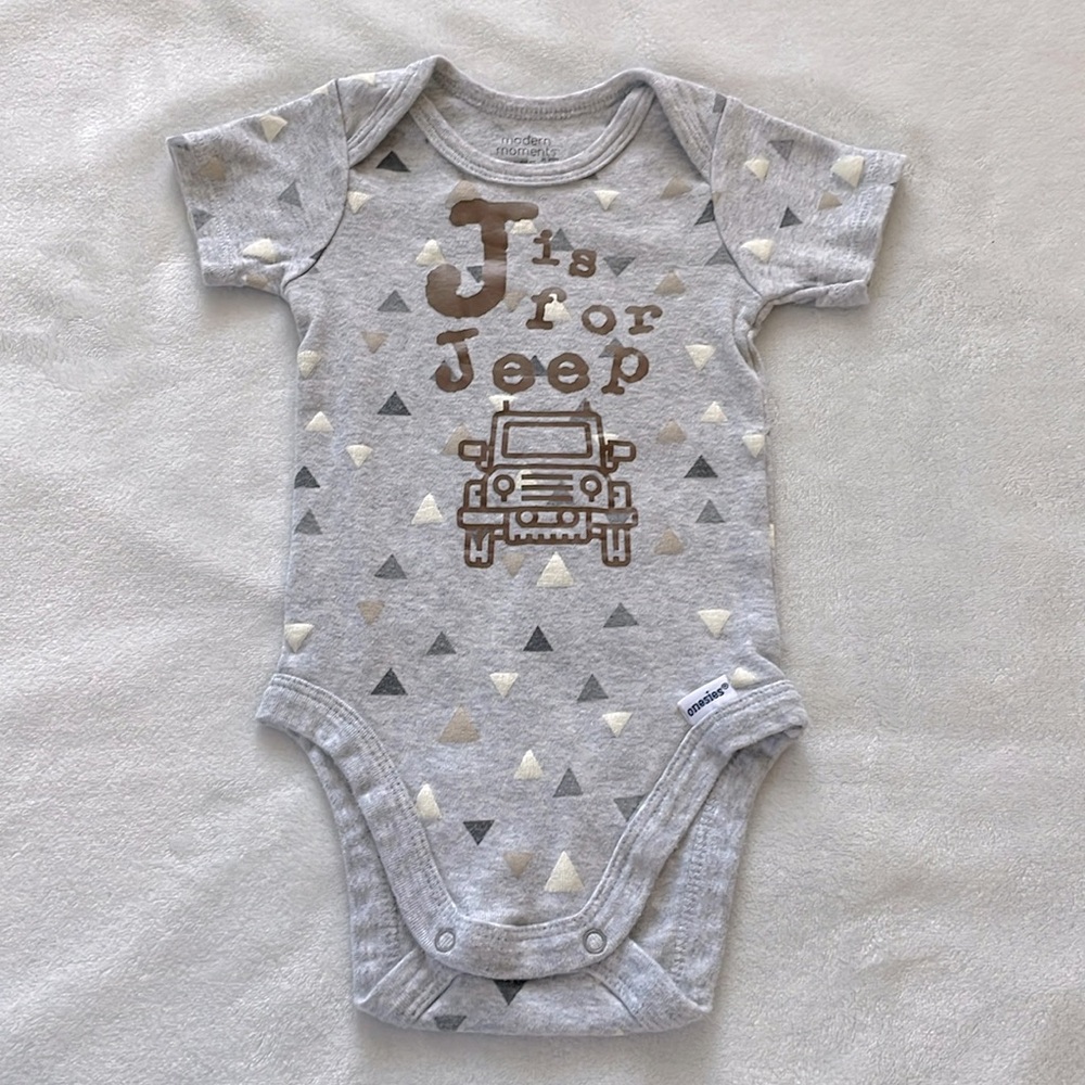 J Is For Jeep Onesie